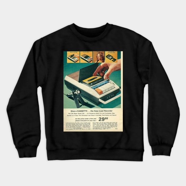 Cassette old advertising Crewneck Sweatshirt by Lukasking Tees
